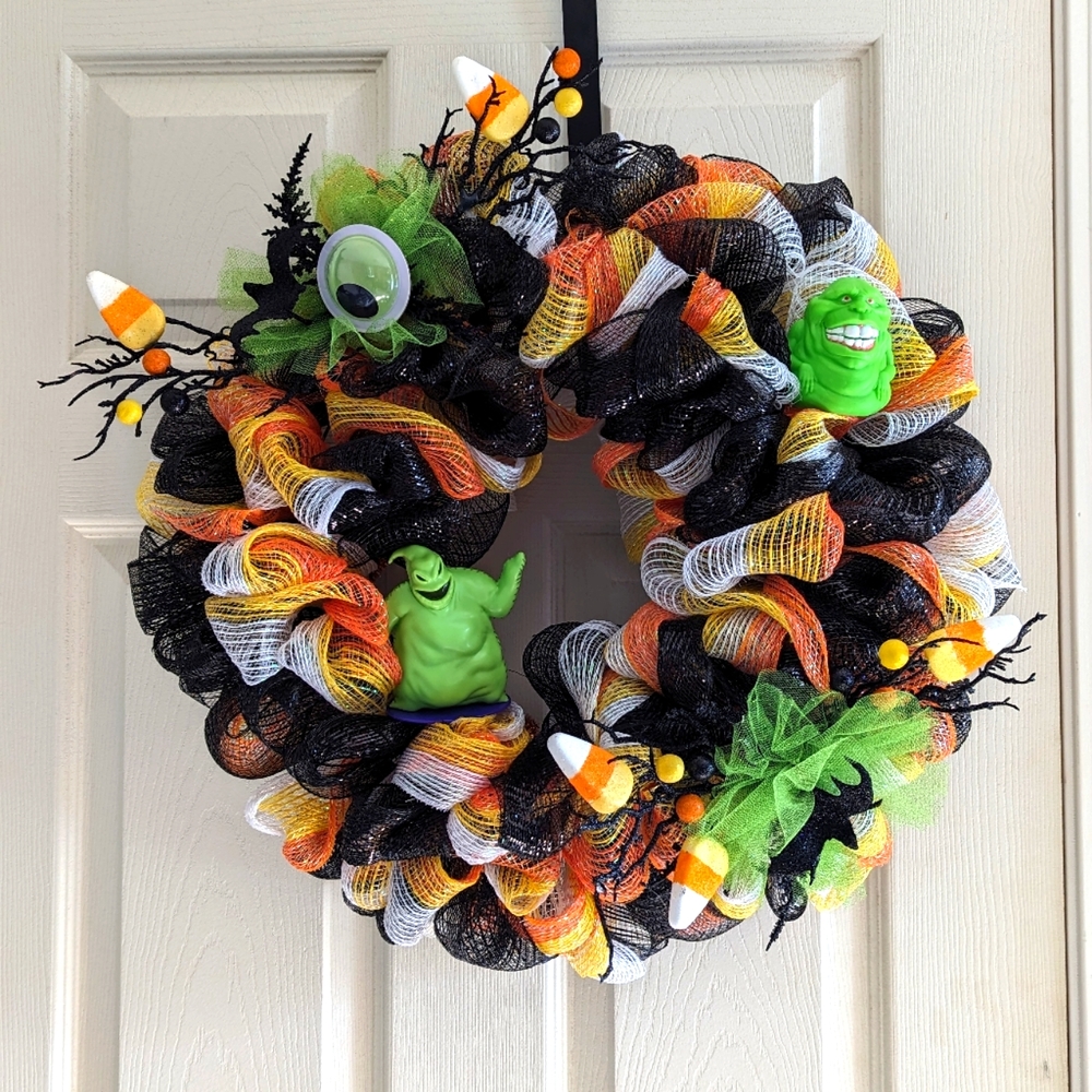 Halloween Wreath ft. Slimer and Oogie Boogie